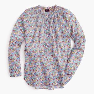 J.CREW Liberty Ruffle Popover Shirt